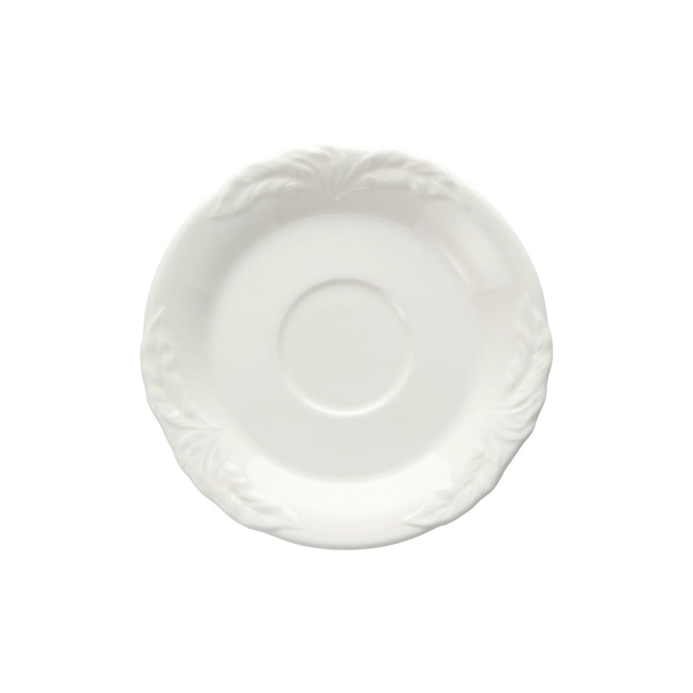 Villeroy & Boch Tea Saucer Unisex OS White Foglia Vitro-Porcelain 85161Y